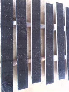 Black Galaxy Granite Steps and Risers, Galaxy Stairs & Steps Black Granite Risers