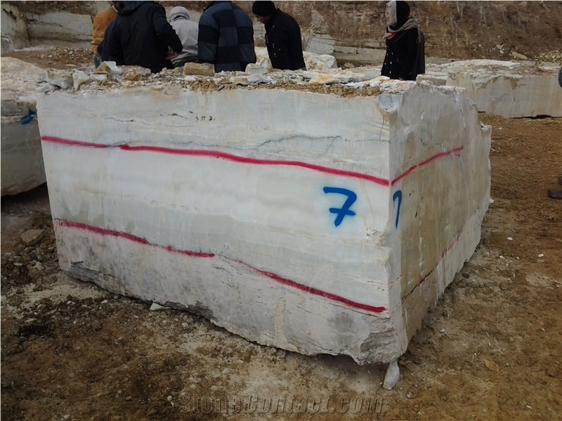 White Onyx Blocks Turkey
