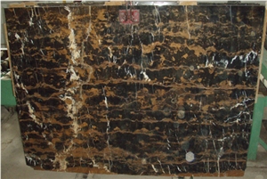 Michaelangelo, Balack Gold Black Marble Slabs & Tiles