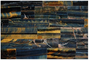 Blue Tiger Eye Semiprecious Stone