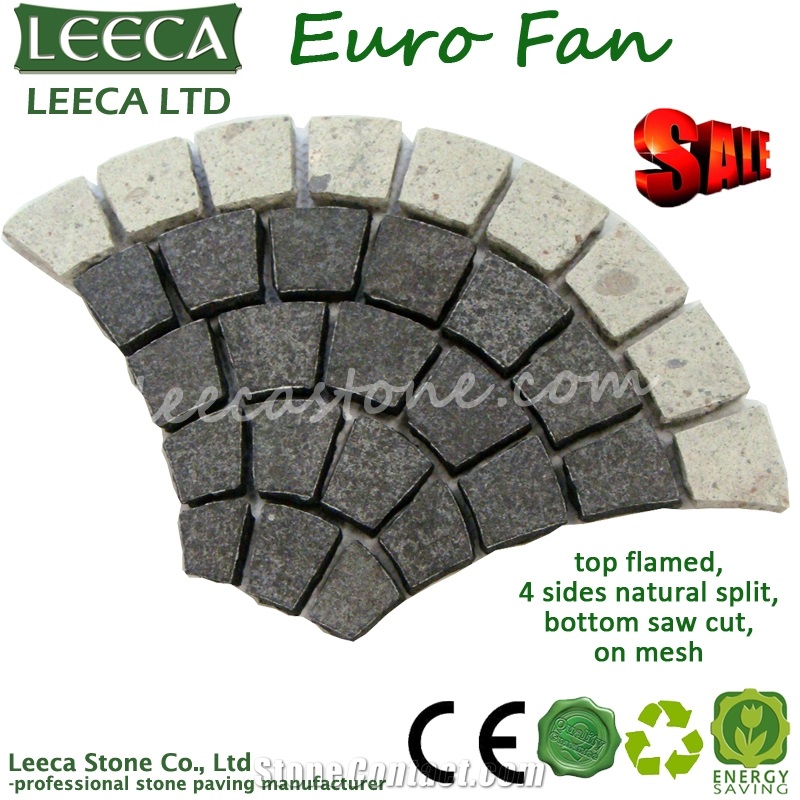Flamed Fan Red Paving Stone, Porphyry Red Paving Stone