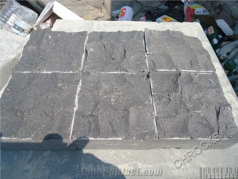 G684 Black Basalt Cobble Stone,Black Basalt Cobble