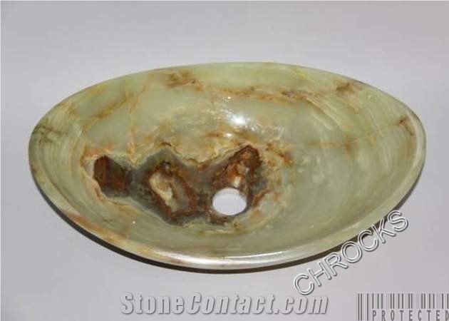 Green Onyx Sink,Pakistan Green Onyx Square Sinks / Basin