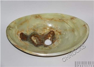 Green Onyx Sink,Pakistan Green Onyx Square Sinks / Basin
