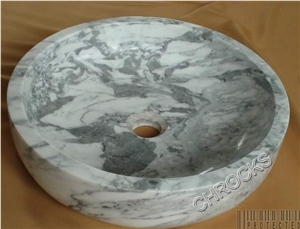 Italy Calacatta White Marble Washing Basin, Calacatta Marble Sinks & Basins Italy Calacatta White Marble Washing Basin, Calacatta Marble Sinks & Basins