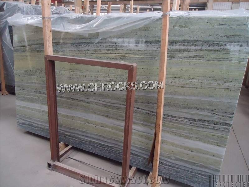 Verde Serpeggiante Marble Slab,Emerald Wooden Grain Marble Slab, Green Marble Slabs & Tiles