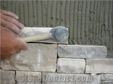 Beige Limestone- Ben for Revetment, Croatian Beige Limestone Building & Walling