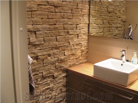 Beige Limestone- Ben for Revetment, Croatian Beige Limestone Building & Walling