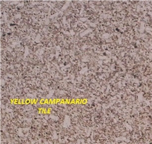 Amarillo Campanario Cobble Stone Granite, Top Face Bush Hammered and Other Faces Cut
