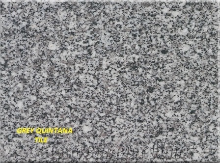 Grey Quintana Cobble Stone, Top Face Bush Hammered and Other Faces Rustic, Gris Quintana Grey Granite Cobble Stone