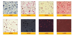 Big Granules Colorful Artificial Quartz Stone
