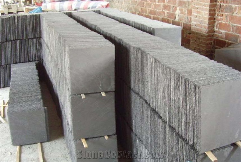 Black Slate Tiles Floor, Interior Black Slate Tiles& Slabs