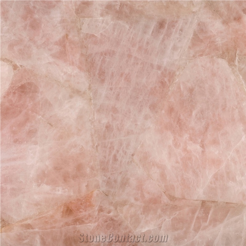 Rosado Concetto Rose-Quartz Backlight Semiprecious Stone Wall Panel