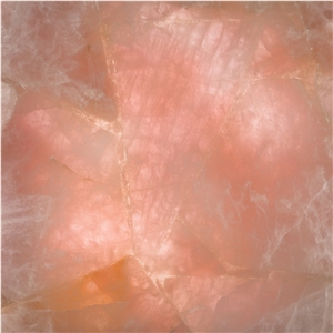 Rosado Concetto Rose-Quartz Backlight Semiprecious Stone Wall Panel