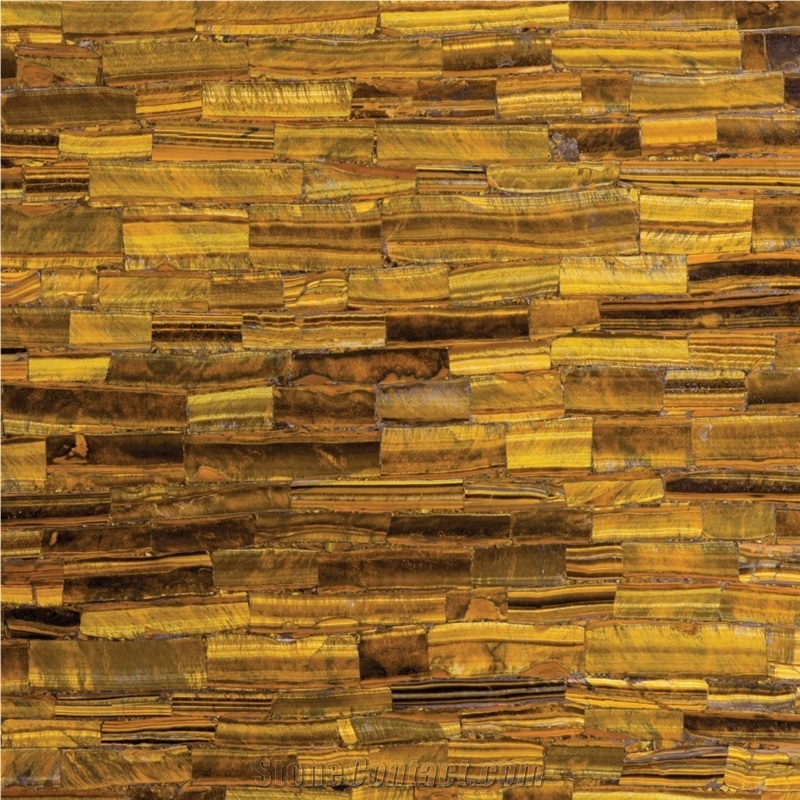 Sirena Tiger Eye Semiprecious Stone Table Top