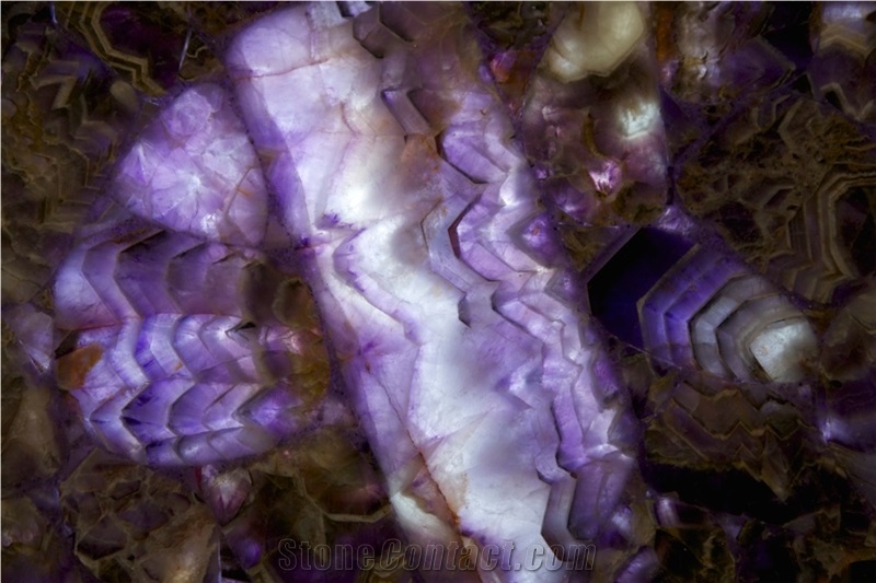 Viola Amethyst Semiprecious Stone Countertops