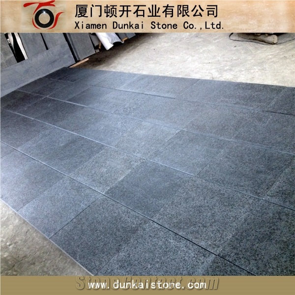 G684 Basalt Flamed Tiles