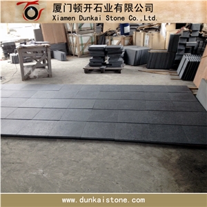 G684 Basalt Flamed Tiles