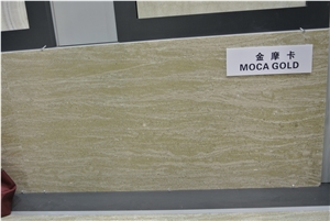 Moca Gold Marble Tiles, Slabs
