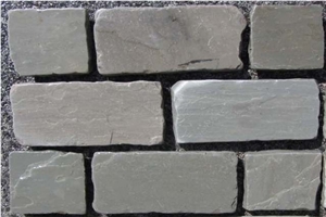 Kandla Grey Sandstone Cobbles, Grey Sandstone Cobbles, Indian Grey Sandstone Cobbles