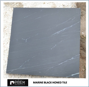 Marine Black Marble Slabs & Tiles