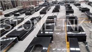 Absolute Hebei Black Bath Top, Black Granite Vanity Top