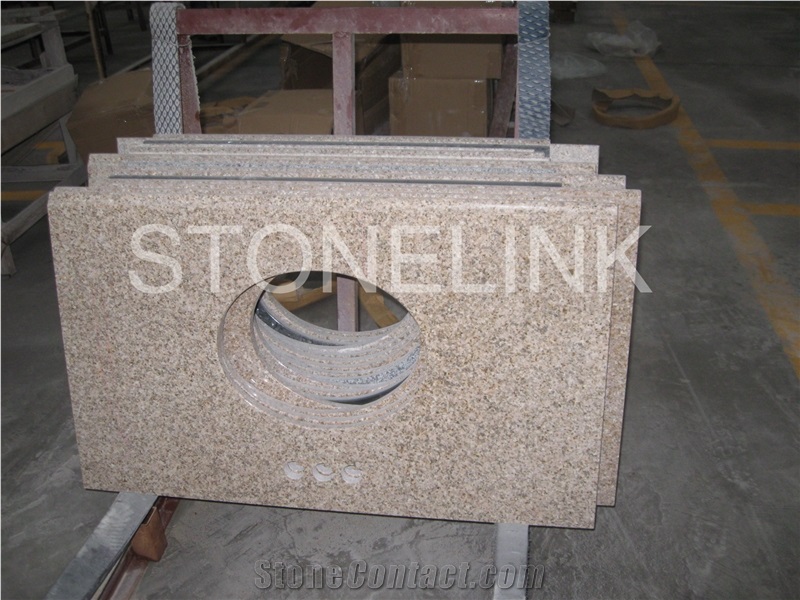 G682 Bath Tops,Vanity Top, G682 Yellow Granite Top