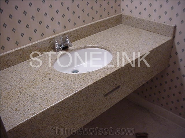 G682 Bath Tops,Vanity Top, G682 Yellow Granite Top
