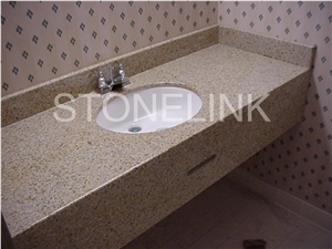 G682 Bath Tops,Vanity Top, G682 Yellow Granite Top