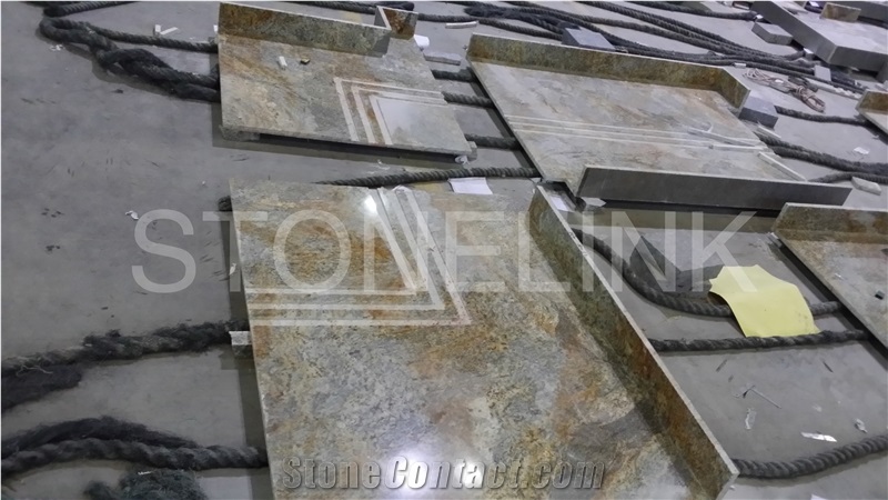 Imperial Gold Bath Top, Golden Granite Vanity Top, Imperial Gold Granite Bath Tops