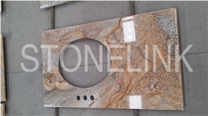 Imperial Gold Bath Top, Golden Granite Vanity Top, Imperial Gold Granite Bath Tops