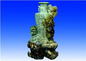 Green Jade-Carvings,China Green Jade Sculptures Art Works