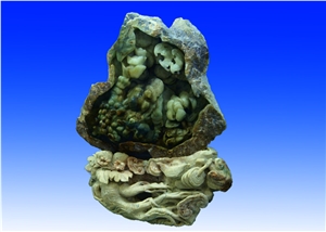 Green Jade-Carvings,China Green Jade Sculptures Arts Design Works