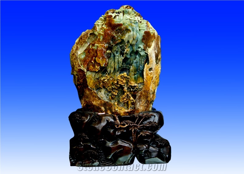 Green Jade-Carvings,China Green Jade Sculptures Carving Art Works