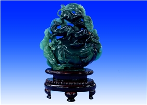 Green Jade-Carvings China Green Jade Sculptures