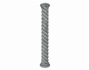 Ariston White Marble Round Columns, Roman Column