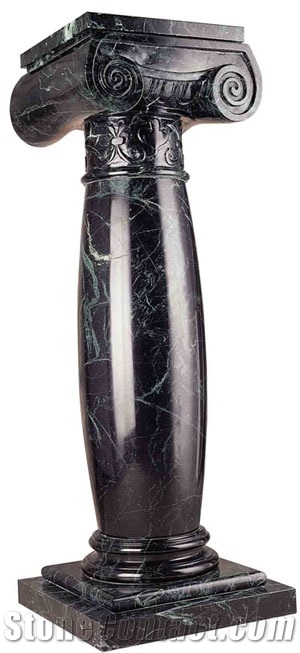 Black Marble Column