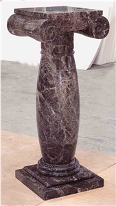 Brown Marble Column
