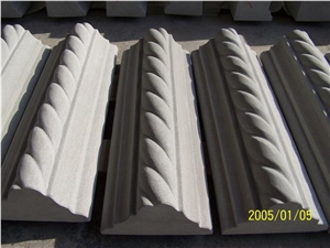 China White Sandstone Wall Molding,Border Lines