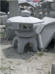 Chinese Granite Lantern, Garden Lanterns, Exterior Lamps, Crystal White Granite Chinese Granite Lantern