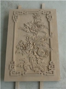 Dholpur Beige Sandstone Relief & Etching