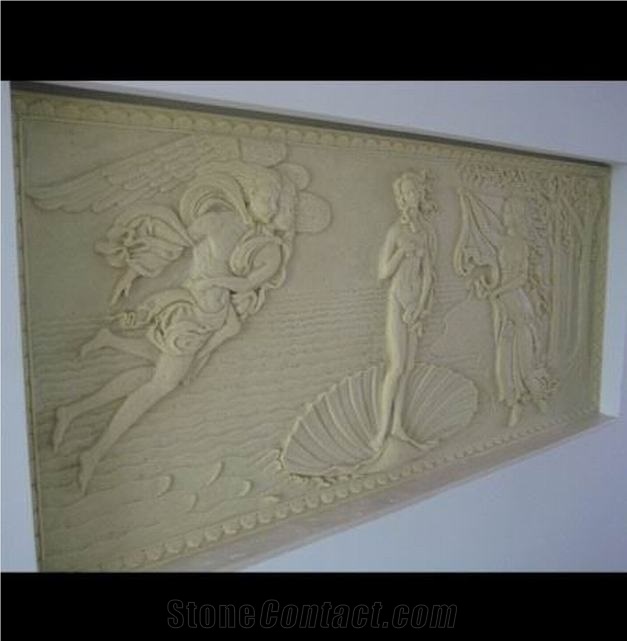 Dholpur Beige Sandstone Relief & Etching