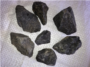 Natural Black Stone Machine Made Gravels Pebbles for Terrazzo / Garden Decoration / Park