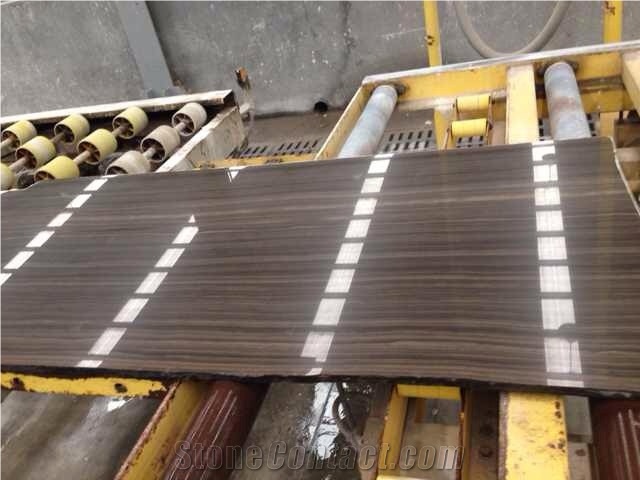 Natural Eramosa Limestone Slabs / Dark Brown Wooden Vein Limestone Slabs