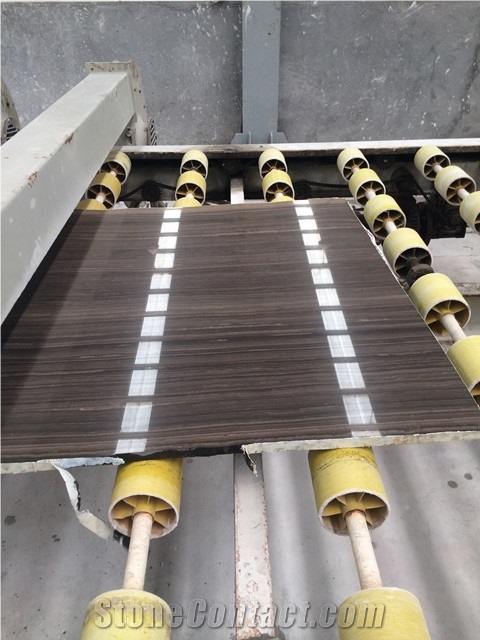 Natural Eramosa Limestone Slabs / Dark Brown Wooden Vein Limestone Slabs