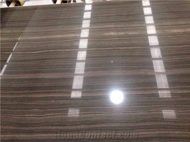 Natural Eramosa Limestone Slabs / Dark Brown Wooden Vein Limestone Slabs