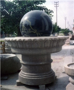 Natural G664 Granite Carved Floating Fortune Ball Fountains Natural G664 Granite Carved Floating Fortune Ball Fountains