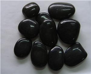 Natural Shape Black River Stone Pebbles Different Sizes to Choose
