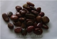 Natural Shape Flat Red River Stone Pebbles