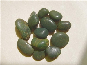 Natural Shape Green River Stone Pebbles for Landscaping Decoration
